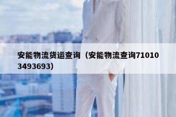 安能物流货运查询（安能物流查询710103493693） 第1张