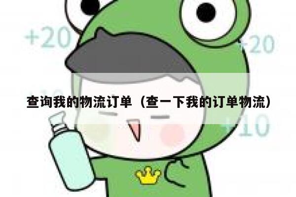 查询我的物流订单（查一下我的订单物流） 第1张