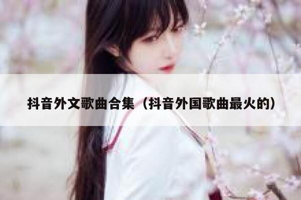 抖音外文歌曲合集（抖音外国歌曲最火的） 第1张