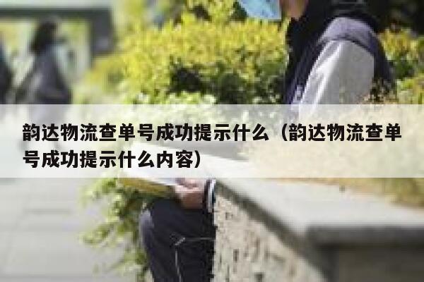 韵达物流查单号成功提示什么(韵达物流查单号成功提示什么内容) 第1张 韵达物流查单号成功提示什么(韵达物流查单号成功提示什么内容) 第1张