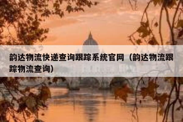 韵达物流快递查询跟踪系统官网（韵达物流跟踪物流查询） 第1张