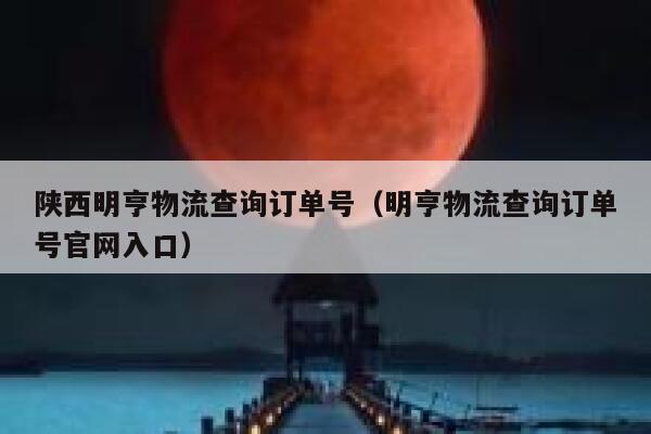 陕西明亨物流查询订单号（明亨物流查询订单号官网入口） 第1张