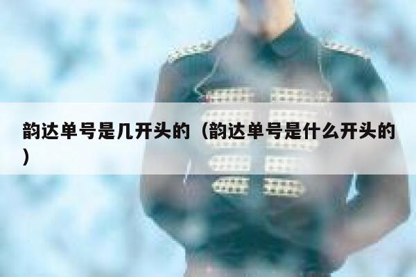 韵达单号是几开头的（韵达单号是什么开头的） 第1张