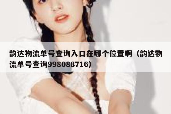 韵达物流单号查询入口在哪个位置啊（韵达物流单号查询998088716） 第1张