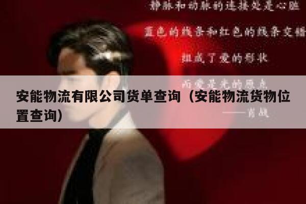 安能物流有限公司货单查询(安能物流货物位置查询) 第1张 安能物流有限公司货单查询(安能物流货物位置查询) 第1张