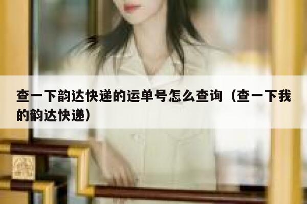 查一下韵达快递的运单号怎么查询（查一下我的韵达快递） 第1张