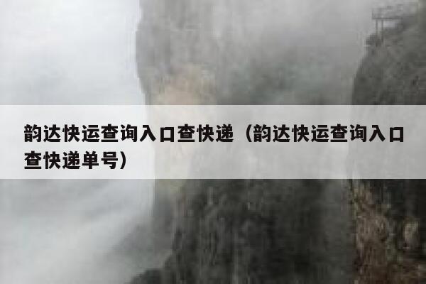 韵达快运查询入口查快递（韵达快运查询入口查快递单号） 第1张