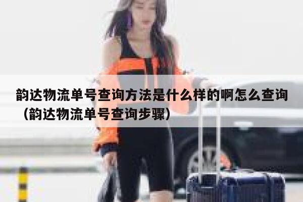 韵达物流单号查询方法是什么样的啊怎么查询（韵达物流单号查询步骤） 第1张