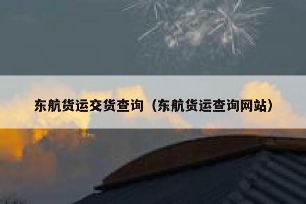 东航货运交货查询（东航货运查询网站） 第1张