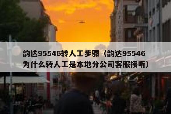 韵达95546转人工步骤（韵达95546为什么转人工是本地分公司客服接听） 第1张