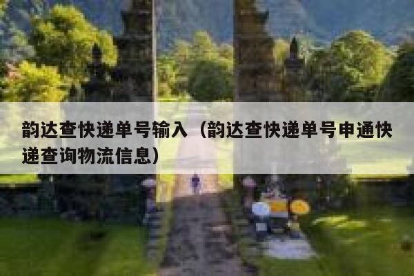 韵达查快递单号输入（韵达查快递单号申通快递查询物流信息） 第1张
