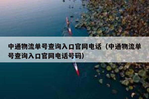 中通物流单号查询入口官网电话（中通物流单号查询入口官网电话号码） 第1张