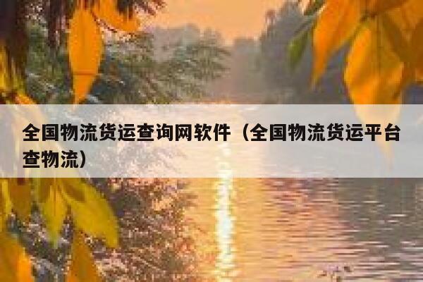 全国物流货运查询网软件(全国物流货运平台查物流) 第1张 全国物流货运查询网软件(全国物流货运平台查物流) 第1张