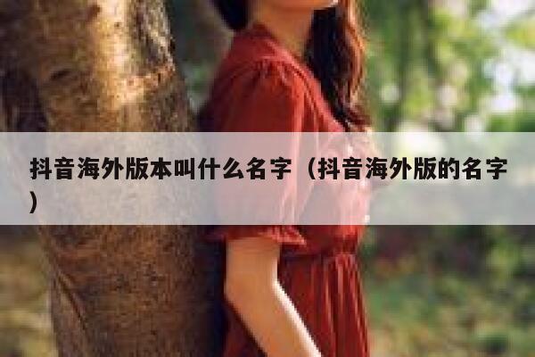 抖音海外版本叫什么名字(抖音海外版的名字) 第1张 抖音海外版本叫什么名字(抖音海外版的名字) 第1张