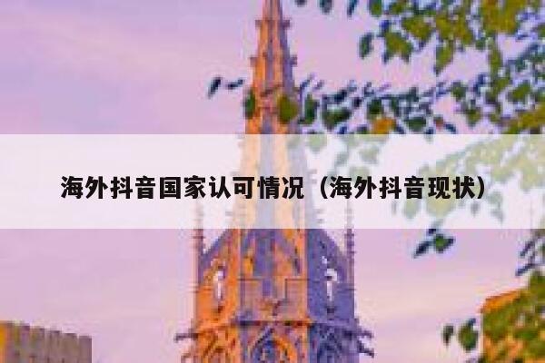 海外抖音国家认可情况(海外抖音现状) 第1张 海外抖音国家认可情况(海外抖音现状) 第1张